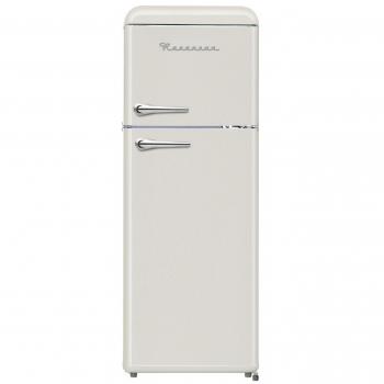 Frigorífico Combi Ravanson LKK-210RC Independiente Retro Color Crema