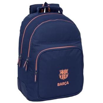 Mochila Escolar Doble Adaptable al Carro F.C. Barcelona 2ª Equipación 20L 32x42x15 cm