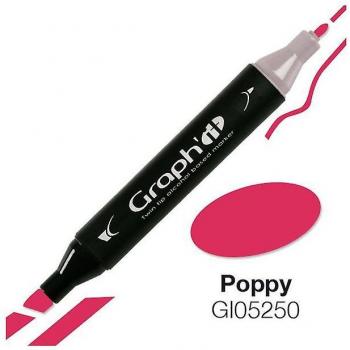 Rotulador Doble Punta Graph'It - Amapola Rojo 15 x 1,5 x 1,5 cm