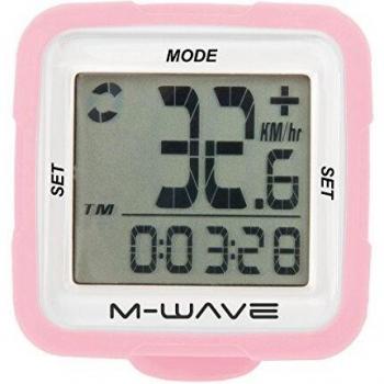 Ciclocomputador Inalámbrico M-Wave XIV Silicio 14 Funciones Rosa