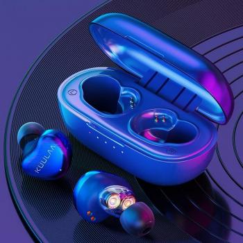 Auriculares Bluetooth TWS KUULAA con Huella Dactilar, Estéreo HD de Doble Bobina, Cancelación de Ruido y Diseño Gamer
