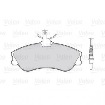Juego de 4 pastillas de freno VALEO 301326 para CITROËN Xsara, Berlingo y PEUGEOT Partner, 306, Ranch