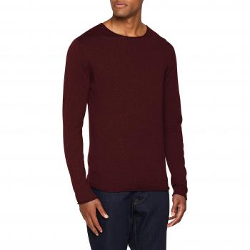 SELECTED HOMME Slhdome Crew Neck B Noos, suéter para Hombre, Rojo Tawny Port, Medium