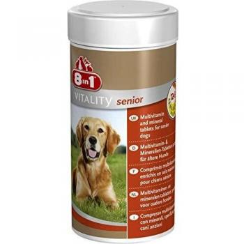 Suplemento Multivitamínico 8 en 1 para Perros Mayores - 70 Tabletas