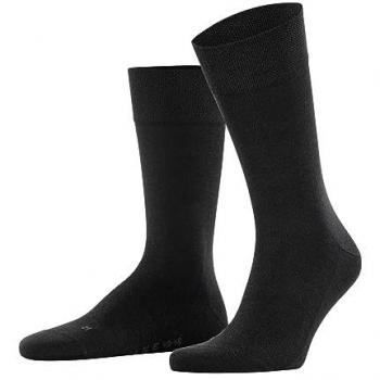 Falke Sensitive New York Eco-Friendly Men's Crew Socks - Black, Size 11.5-14.5 (47-50)