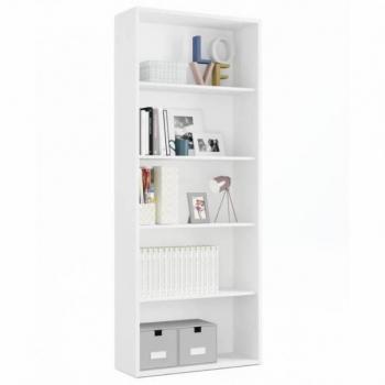 Estantería Alta Scaled Moderna Color Blanco 76x197x33 CM