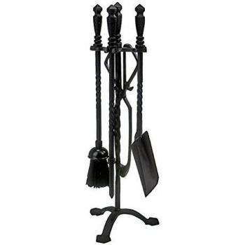 PAPILLON 22020500 Juego Atizadores Forjado De Color Negro 59cm.