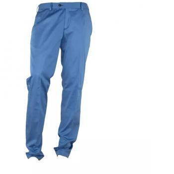 Italian Light Blue Cotton Trousers - Size IT46 | S