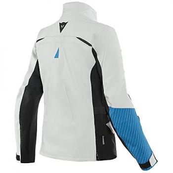 Chaqueta textil Dainese Tonale D-Dry XT para mujer, color negro, gris y azul, talla 38