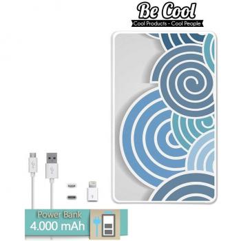 Becool® - Batería Externa Power Bank 4000 mah + Gratis 1 cable USB-MicroUsb