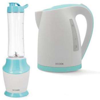 Set Batidora y Hervidor de Agua DCOOK Gallery 300W-0,6L y 2200W-1,7L Blanco Polipropileno