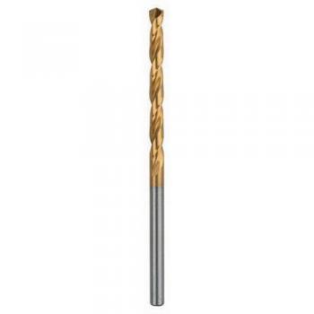 Pack de 10 brocas helicoidales DIN 338 tipo VA HSS Co5 TiAlN Ø 3,2 mm x 65 mm con punta de 130 grados