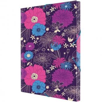 Carpeta Milan In Bloom A4 Tapa Dura Fucsia 33,5x26cm