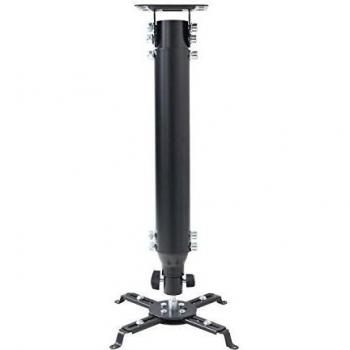 'eSmart Germany - Soporte universal para proyector y proyector amplio, inclinable + giro + Bar giratoria, distancia al techo 485 mm - 685 mm, soporta hasta 20 kg, Color negro