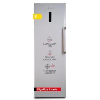 Frigorífico Corberó 1 Puerta 359L No Frost con Display, Luz LED, 2 Crisper XXL, Fresh Box, 4 Botelleros y Tirador Easy Open - Eficiencia Energética D - Blanco