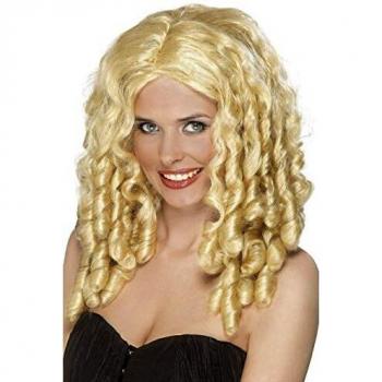 Peluca de cuento Rubia con tirabuzones