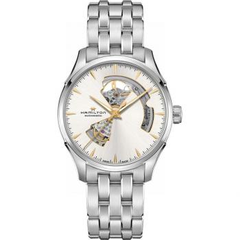 Reloj automático de hombre Hamilton Jazzmaster Open Heart de 40 mm en acero inoxidable H32675151