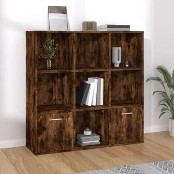 Estantería Librería Oak Smoke 98x30x98 cm color roble ahumado
