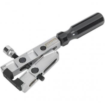 Alicates de presión SEALEY VS1640 - Pinza, abrazadera junta articulación con ajuste automático, fabricados en acero al carbono, recubrimiento antioxidante, capacidad de sujeción ajustable, diseño ergonómico para