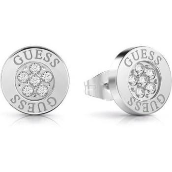 Guess - Pendientes Studs party de acero plateado