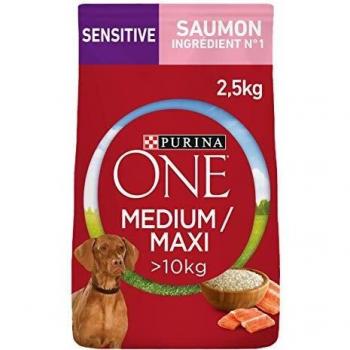 PURINA ONE Medium/Maxi Sensitive con salmón - 2,5 kg
