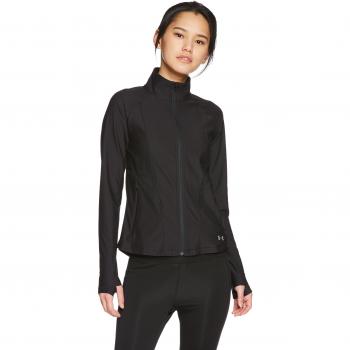 Under Armour UA Vanish DisruptMesh FZ Camiseta de Manga Larga, Mujer, Negro