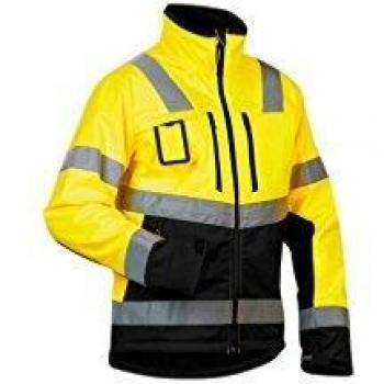 Chaqueta Softshell de Trabajo Alta Visibilidad 4900 - Amarillo Fluorescente/Negro XXXL