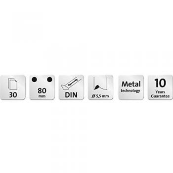 Perforador de papel Novus 025-0615 de 30 hojas en color Gris