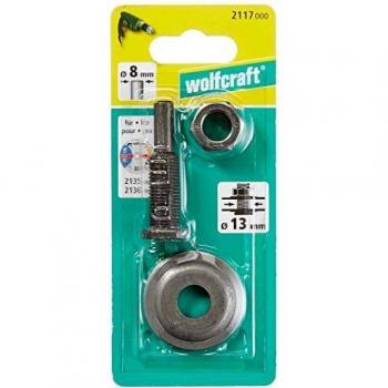 wolfcraft 2117000 2117000-1 Mandril portaútil para diámetro de 13 mm, 13mm