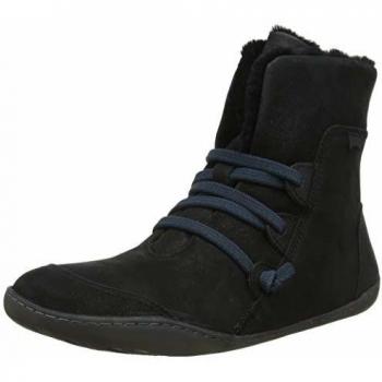 CAMPER Peu Women's Black Smooth Leather Ankle Boots Size 38/7.5