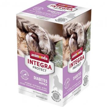 Animonda Integra Protect Adult Diabetes 6 x 100 g para gatos - Pack mixto (6 variedades)