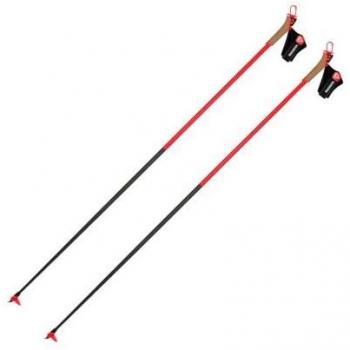Bastones de esquí nórdico Rossignol Force 9 (rojo/negro) - ligeros, resistentes, diseño ergonómico, empuñadura antideslizante, correa ajustable, material de aluminio