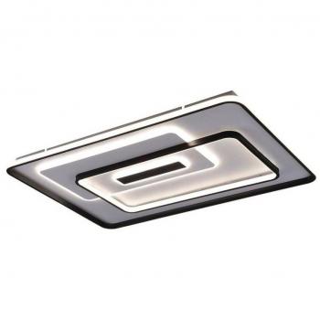 Plafón LED Rectangular con líneas Decorativas 160W 3CCT Regulable Vega Modo noche y memoria de encendido