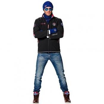 Nebulus Chaqueta Soft Shell Mit Fell Maestro Negro M