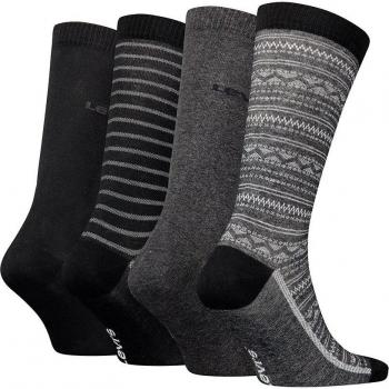 Calcetines Levi's Regular Cut Negro - Corte Alto - 4 Pares