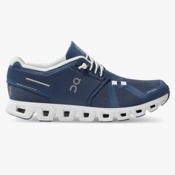 On Cloud 5 Women's Denim/White Low-Top Sneakers