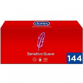 Durex Preservativos Sensitivo Suave para Mayor Sensibilidad - Pack Ahorro 144 condones
