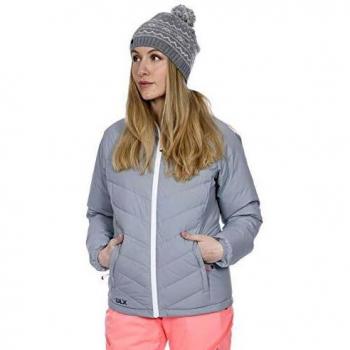 DLX Sondra Warm and Waterproof Down Chaqueta, Mujer, Plateado, XL