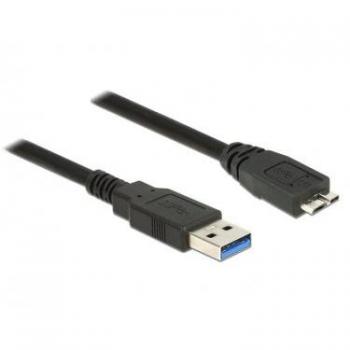 DeLOCK 85071 Cable USB 0.5m USB 3.2 Gen 1 (3.1 Gen 1) Tipo A a Micro-USB B Negro