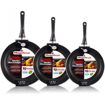 Magefesa Vitral Black - Set de 3 Sartenes 18/20/24cm