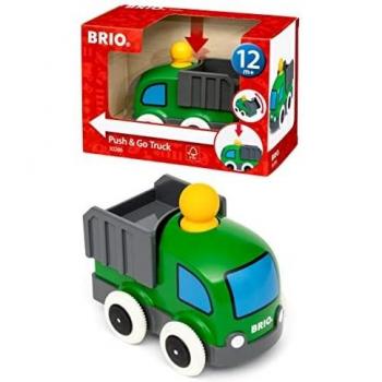 BRIO Toddler, Camión Pulsa y Avanza, Edad Recomendada 12 + Meses
