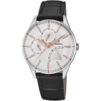 Reloj de Hombre Festina Retro F16974/1 con diseño clásico y correa de acero inoxidable