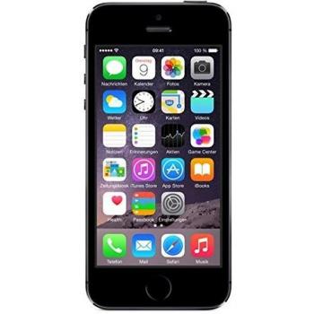 Apple iPhone 5S - Smartphone Desbloqueado con Pantalla de 4, Cámara de 8MP, Dual-Core 1.3 GHz, Memoria Interna de 16GB y RAM de 1GB en Color Negro