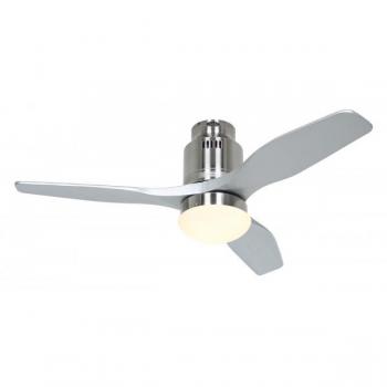 Ventilador de Techo CasaFan Aerodynamix Eco 112 cm con Motor DC, Luz y Mando a Distancia, Color Plata