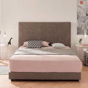 Cabecero Carlota de Tela Prince en Color Taupe de 190 cm