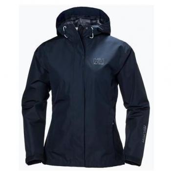 Helly Hansen Women's Seven J Breathable Waterproof Rain Jacket Navy XL