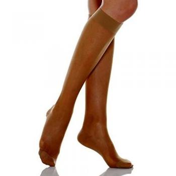 Relaxsan Basic 750 (1 Par - Visón, tg.5) Medias a la rodilla 70 den compresión graduada 12-17 mmHg