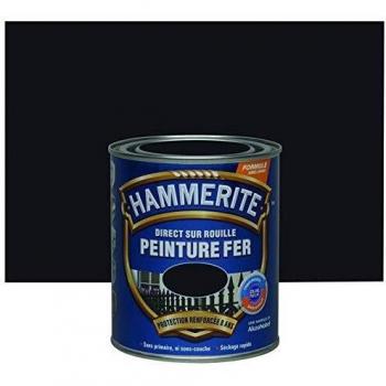 Pintura Exterior para Hierro Directo sobre Óxido Martillada Negra 0,75L Hammerite