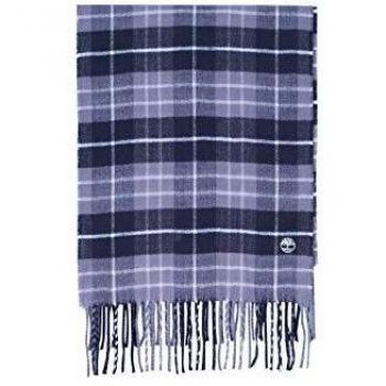 TIMBERLAND - Men's black tartan scarf