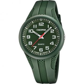 Reloj Calypso Street Style K5835/2 para Hombre con Correa de Caucho Verde